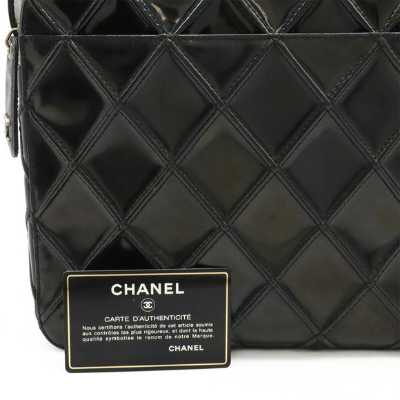 CHANEL Black Leather Shoulder Bag - Picture 10 of 10